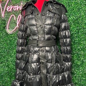 Burberry Black Puffer Coat